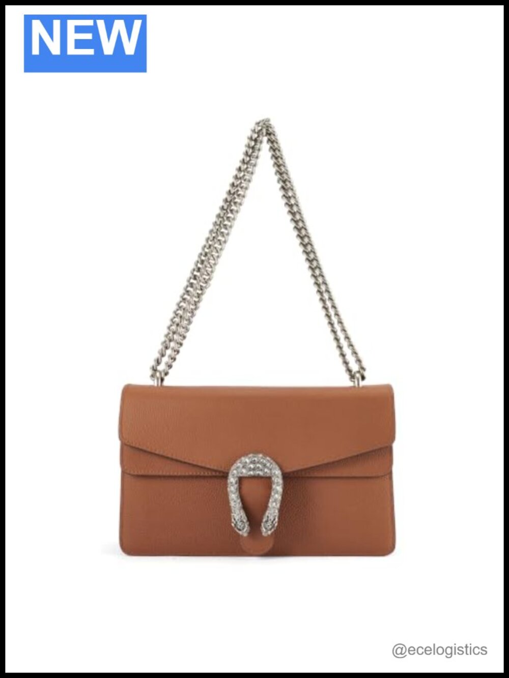 Genuine Leather Crossbody Bag Shoulder Purse for Women Satchel Chain Handbag